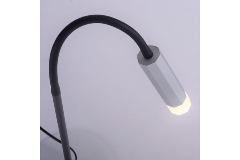 PURE-GEMIN bordslampa, aluminium - Grå - Fönsterlampa på fot - Sovrumslampa - Vardagsrumslampa - Sänglampa bord - Fönsterlampa - Bordslampor