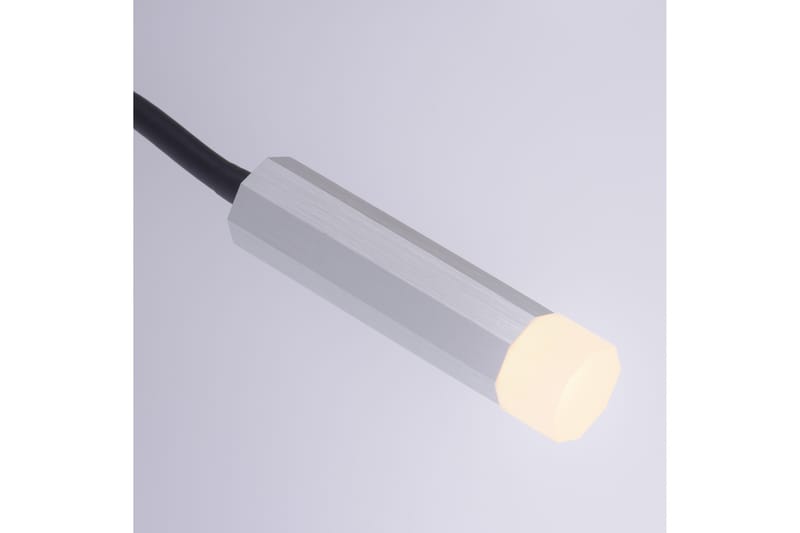 PURE-GEMIN bordslampa, aluminium - Grå - Fönsterlampa på fot - Sovrumslampa - Vardagsrumslampa - Sänglampa bord - Fönsterlampa - Bordslampor