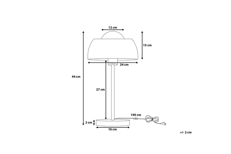 Senette Bordslampa 24 cm - Koppar - Bordslampor - Vardagsrumslampa - Fönsterlampa på fot - Fönsterlampa - Sänglampa bord - Sovrumslampa