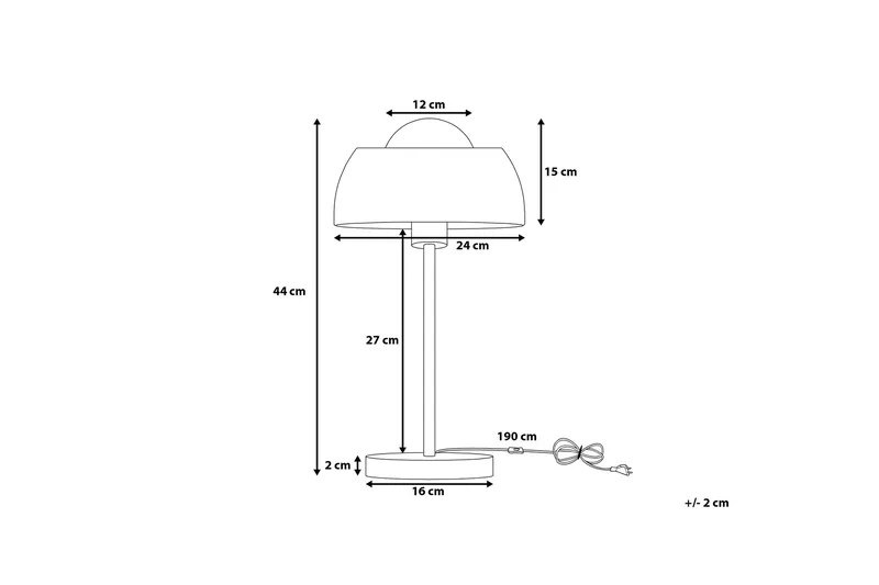 Senette Bordslampa 24 cm - Silver - Belysning & el - Inomhusbelysning & lampor - Bordslampor
