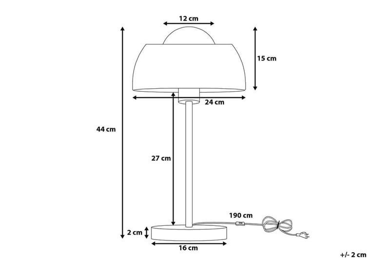 Senette Bordslampa 24 cm - Silver - Fönsterlampa på fot - Sovrumslampa - Vardagsrumslampa - Sänglampa bord - Fönsterlampa - Bordslampor