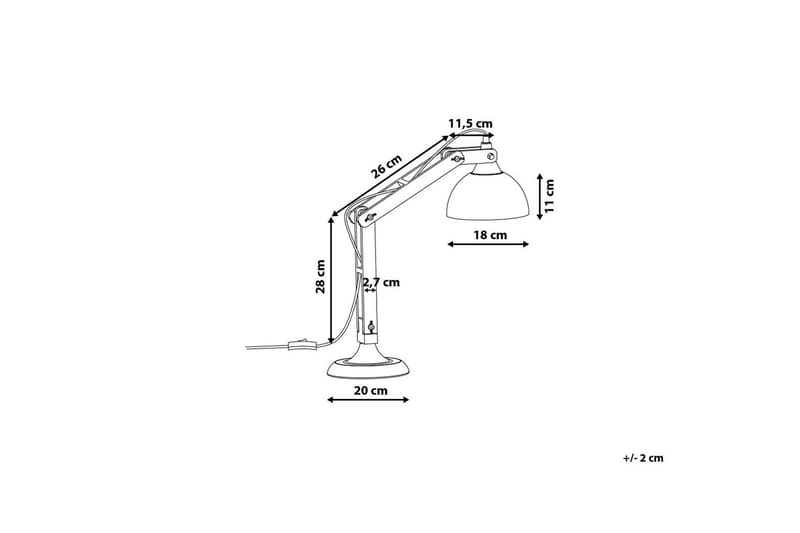 Salado Skrivbordslampa 53 cm - Koppar - Skrivbordslampa - Läslampa bord