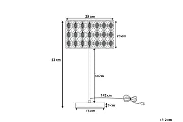 Tenna Bordslampa 25 cm - Silver - Belysning & el - Inomhusbelysning & lampor - Bordslampor