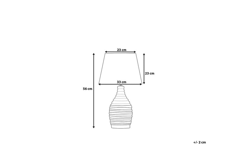 Tormes Bordslampa 33 cm - Vit - Fönsterlampa på fot - Sovrumslampa - Vardagsrumslampa - Sänglampa bord - Fönsterlampa - Bordslampor