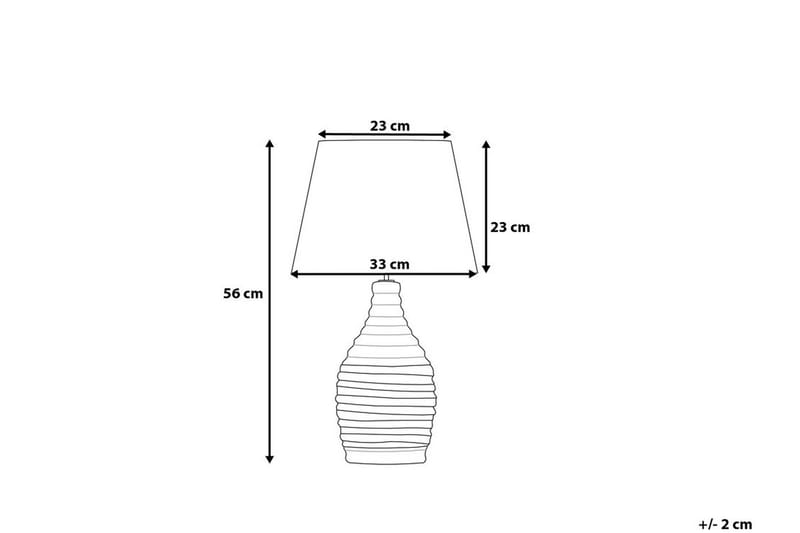 Tormes Bordslampa 33 cm - Vit - Fönsterlampa på fot - Sovrumslampa - Vardagsrumslampa - Sänglampa bord - Fönsterlampa - Bordslampor