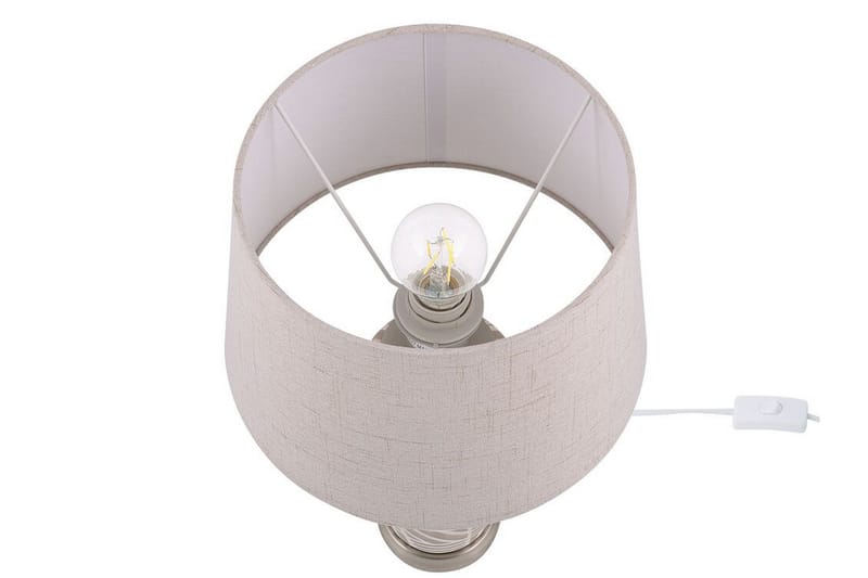Traisen Bordslampa - Beige - Fönsterlampa på fot - Sovrumslampa - Vardagsrumslampa - Sänglampa bord - Fönsterlampa - Bordslampor