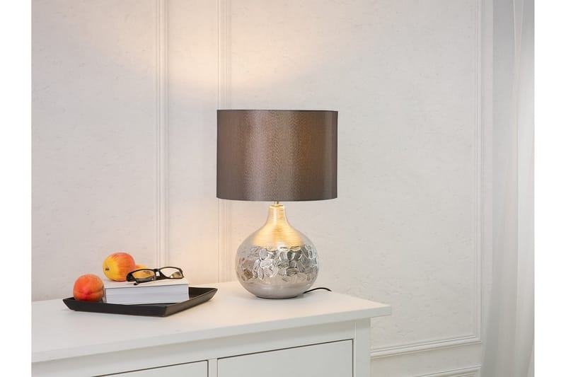 Yakima Bordslampa 28 cm - Grå - Fönsterlampa på fot - Sovrumslampa - Vardagsrumslampa - Sänglampa bord - Fönsterlampa - Bordslampor