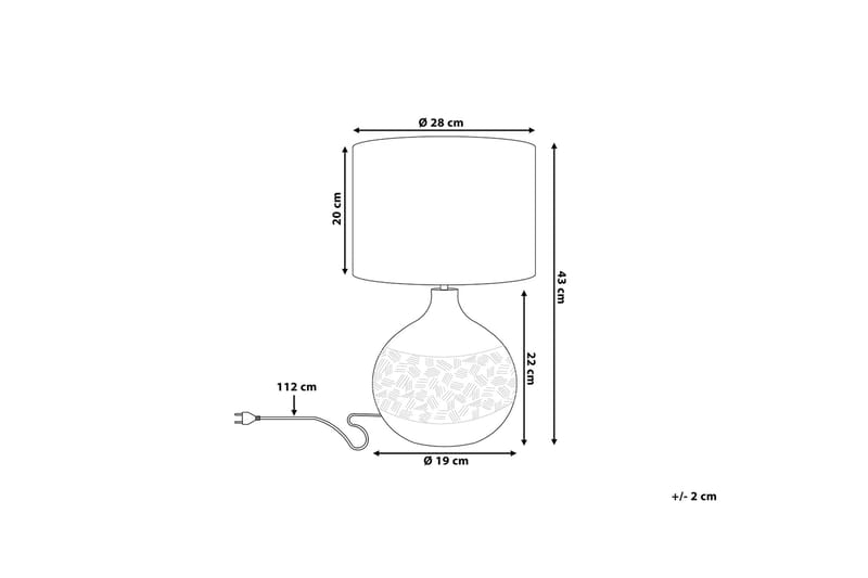 Yakima Bordslampa 28 cm - Grå - Belysning & el - Inomhusbelysning & lampor - Bordslampor