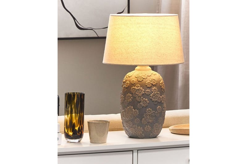 Bracto Bordslampa 46 cm E27 - Grå/Ljusbeige - Belysning & el - Inomhusbelysning & lampor - Fönsterlampa - Fönsterlampa på fot
