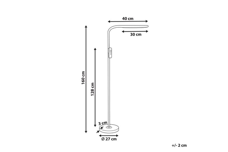 Capraia Golvlampa 160 cm - Svart - Belysning & el - Inomhusbelysning & lampor - Sovrumslampa