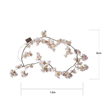 CherryFlower Girland 180 cm - Skir rosa - Belysning & el - Inomhusbelysning & lampor - Dekorationsbelysning