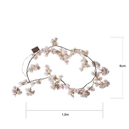 CherryFlower Girland 180 cm - Skir rosa - Belysning & el - Inomhusbelysning & lampor - Dekorationsbelysning
