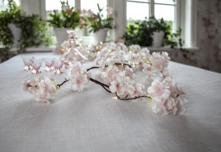 CherryFlower Girland 180 cm - Skir rosa - Belysning & el - Inomhusbelysning & lampor - Dekorationsbelysning