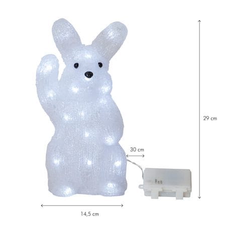 Crystalo Dekorationsfigur 14.5 cm - vit - Belysning & el - Inomhusbelysning & lampor - Dekorationsbelysning
