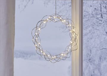 Curly Krans med belysning 30 cm - silver - Trädgård & spabad - Trädgårdsskötsel - Växter & plantor - Prydnadsväxter - Dörrkransar