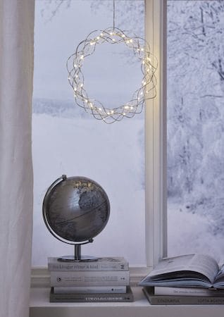 Curly Krans med belysning 30 cm - silver - Trädgård & spabad - Trädgårdsskötsel - Växter & plantor - Prydnadsväxter - Dörrkransar