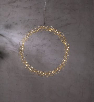 Curly Krans med belysning 45 cm - guld - Trädgård & spabad - Trädgårdsskötsel - Växter & plantor - Prydnadsväxter - Dörrkransar