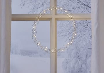 Curly Krans med belysning 45 cm - silver - Trädgård & spabad - Trädgårdsskötsel - Växter & plantor - Prydnadsväxter - Dörrkransar