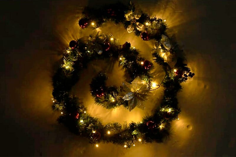 Julgirlang med LED-lampor grön 2,7 m PVC - be Basic - Belysning & el - Julbelysning - Övrig julbelysning