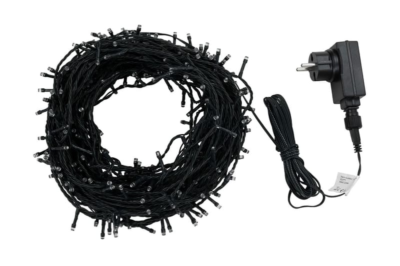 Ljusslinga 2000 LED inne/ute 200m IP44 varmvit - Svart - Belysning & el - Julbelysning - Övrig julbelysning