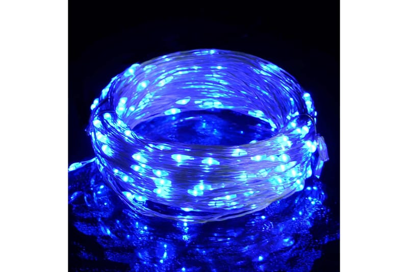 Ljusslinga med 150 LED blå 15 m - be Basic - Övrig julbelysning - Ljusslinga