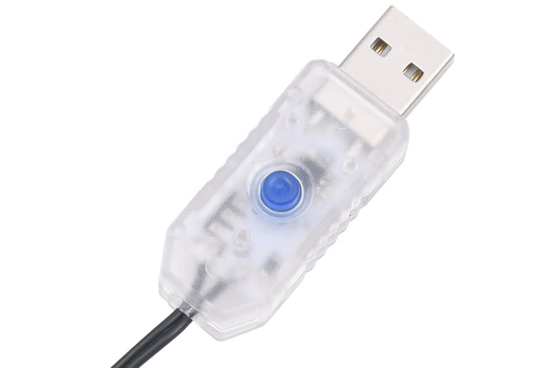 Ljusslinga med 300 LED varmvit 30 m PVC - Vit - Belysning & el - Julbelysning - Övrig julbelysning
