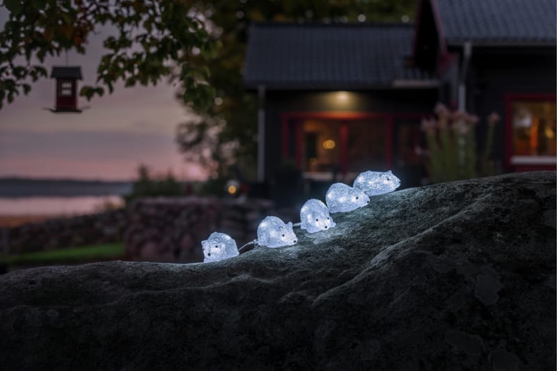Möss akryl 5st LED Transparent - Konstsmide - Dekorationsbelysning - Barnlampor - Dekorationsbelysning djur & figurer