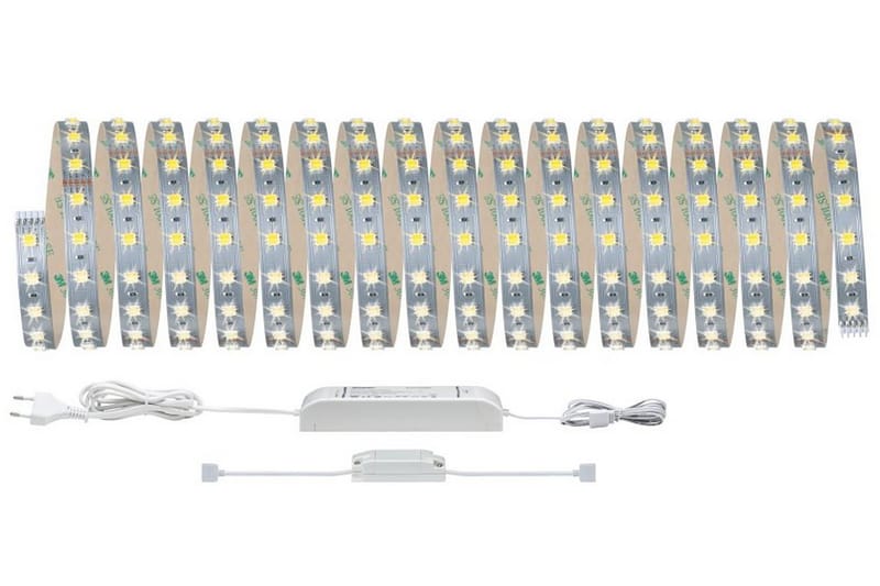 Paulmann LED-strip - Vit - Ljusslinga - Trappbelysning - Dekorationsbelysning - Bokhyllebelysning