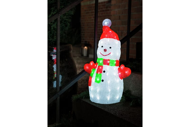 Snögubbe akryl 50cm 88 LED Transparent - Konstsmide - Dekorationsbelysning - Barnlampor - Dekorationsbelysning djur & figurer