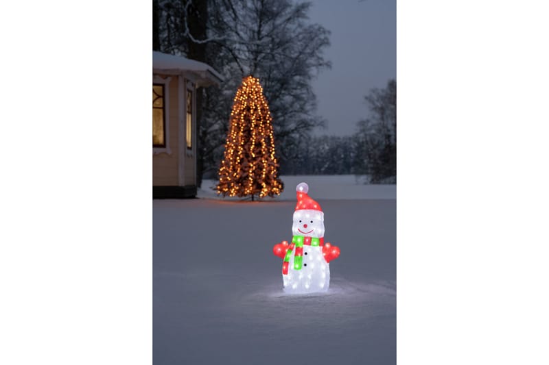 Snögubbe akryl 50cm 88 LED Transparent - Konstsmide - Dekorationsbelysning - Barnlampor - Dekorationsbelysning djur & figurer
