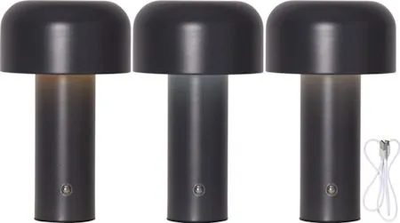 Bobby Bordslampa 12.5 cm - grå - Belysning & el - Inomhusbelysning & lampor - Fönsterlampa - Fönsterlampa på fot