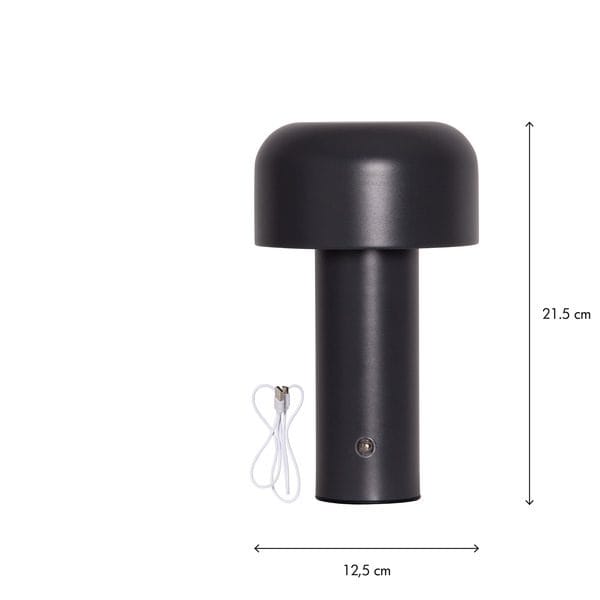 Bobby Bordslampa 12.5 cm - grå - Belysning & el - Inomhusbelysning & lampor - Fönsterlampa - Fönsterlampa på fot