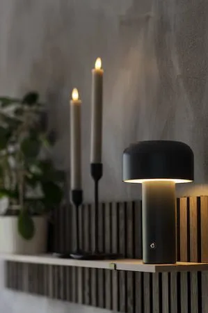 Bobby Bordslampa 12.5 cm - grå - Belysning & el - Inomhusbelysning & lampor - Fönsterlampa - Fönsterlampa på fot