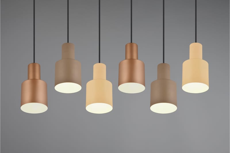 Agudo Taklampa 6L E27 flerfärgad - Flerfärgad - Belysning & el - Inomhusbelysning & lampor - Fönsterlampa - Fönsterlampa hängande