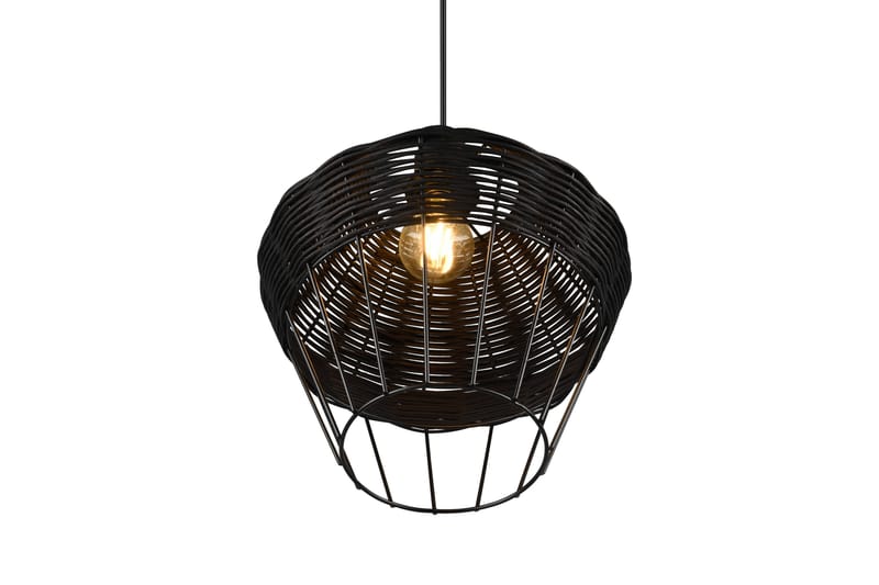 Borka Pendellampa 1 Lampa 30 cm E27 Svart - Svart - Belysning & el - Inomhusbelysning & lampor - Fönsterlampa - Fönsterlampa hängande