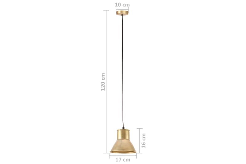 Hänglampa 25 W mässing rund 17 cm E27 - Guld - Belysning & el - Inomhusbelysning & lampor - Fönsterlampa - Fönsterlampa hängande