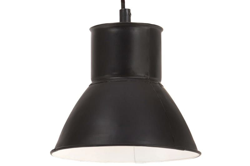 Hänglampa industriell 25 W svart rund 17 cm E27 - Svart - Belysning & el - Inomhusbelysning & lampor - Fönsterlampa - Fönsterlampa hängande