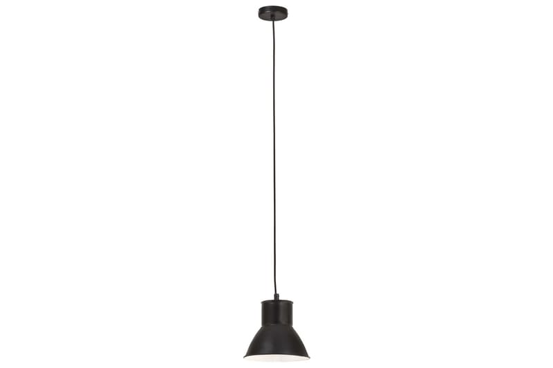 Hänglampa industriell 25 W svart rund 17 cm E27 - Svart - Belysning & el - Inomhusbelysning & lampor - Fönsterlampa - Fönsterlampa hängande