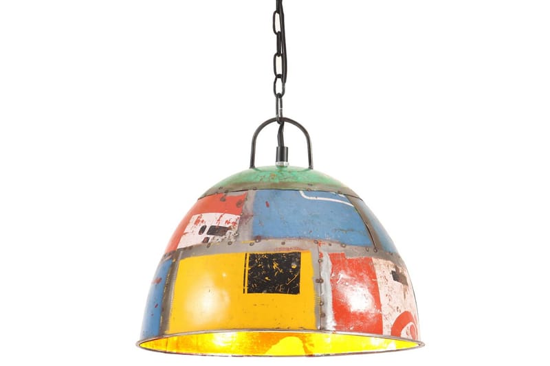Hänglampa industriell vintage 25 W flerfärgad rund 31 cm E27 - Flerfärgad - Belysning & el - Inomhusbelysning & lampor - Fönsterlampa - Fönsterlampa hängande