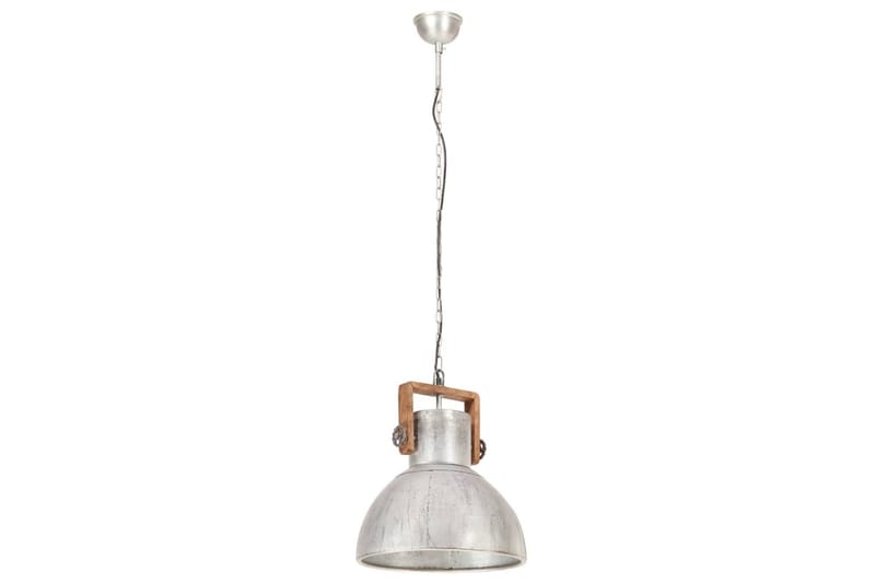 Hänglampa industriell vintage 25 W silver rund 40 cm E27 - Silver - Belysning & el - Inomhusbelysning & lampor - Fönsterlampa - Fönsterlampa hängande