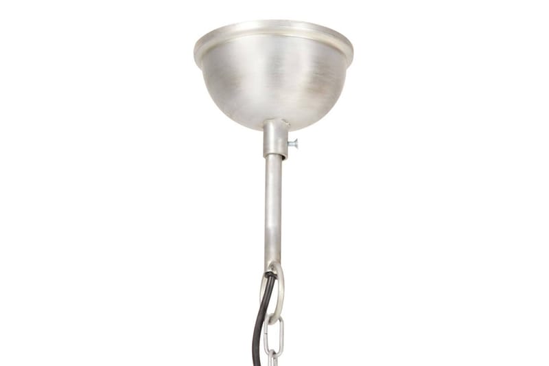 Hänglampa industriell vintage 25 W silver rund 40 cm E27 - Silver - Belysning & el - Inomhusbelysning & lampor - Fönsterlampa - Fönsterlampa hängande