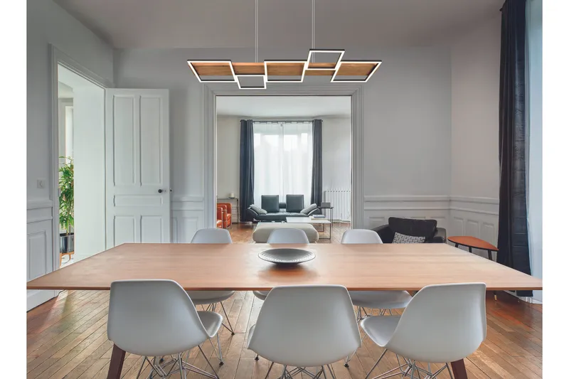 Harper LED Taklampa mattsvart/ trä - Trä - Belysning & el - Inomhusbelysning & lampor - Fönsterlampa - Fönsterlampa hängande