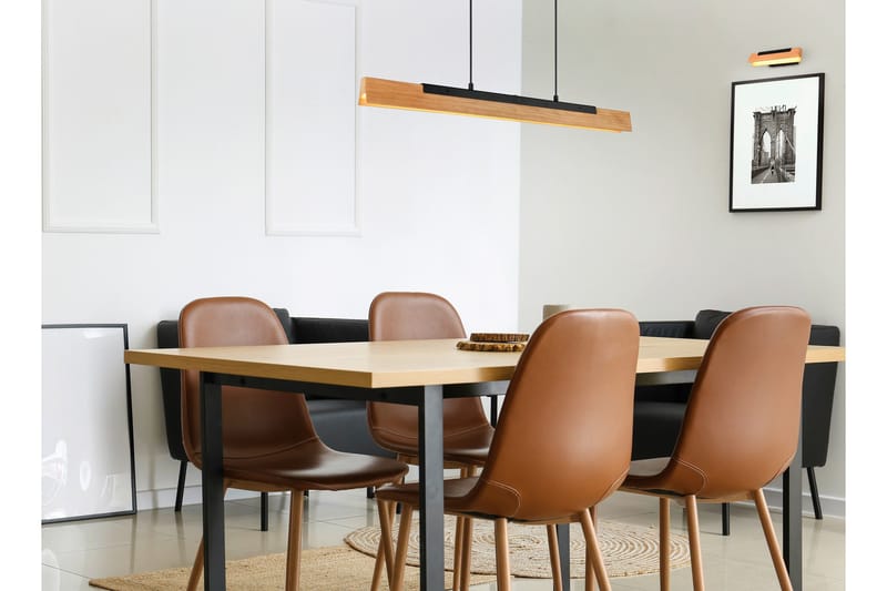 Kerala LED Taklampa mattsvart/ trä - Matt Svart/Trä - Belysning & el - Inomhusbelysning & lampor - Fönsterlampa - Fönsterlampa hängande