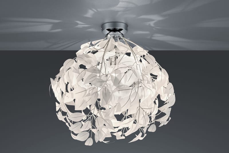 Leavy Plafond 38cm E27 vit, Vit