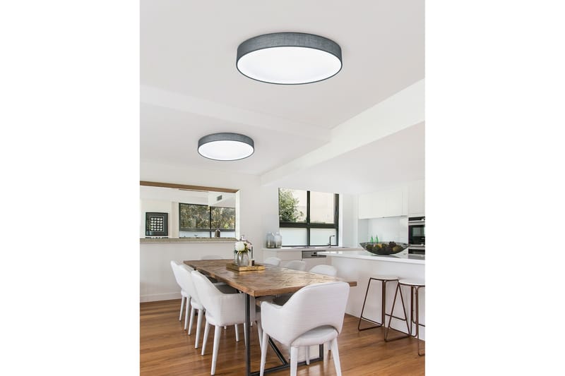 Lugano LED Plafond 60cm grå - Grå - Belysning & el - Inomhusbelysning & lampor - Fönsterlampa - Fönsterlampa hängande