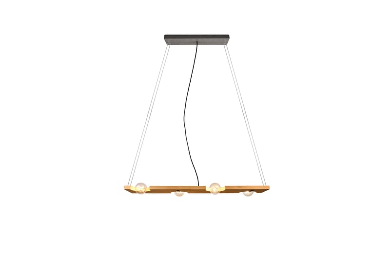 Tailor Pendellampa 115 cm 4xE27 Trä - Trä - Belysning & el - Inomhusbelysning & lampor - Fönsterlampa - Fönsterlampa hängande