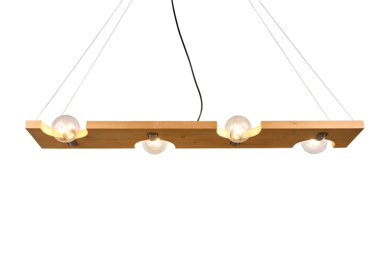 Tailor Pendellampa 115 cm 4xE27 Trä - Trä - Belysning & el - Inomhusbelysning & lampor - Fönsterlampa - Fönsterlampa hängande