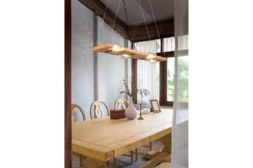 Tailor Pendellampa 115 cm 4xE27 Trä - Trä - Belysning & el - Inomhusbelysning & lampor - Fönsterlampa - Fönsterlampa hängande
