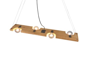 Tailor Pendellampa 115 cm 4xE27 Trä - Trä - Belysning & el - Inomhusbelysning & lampor - Fönsterlampa - Fönsterlampa hängande