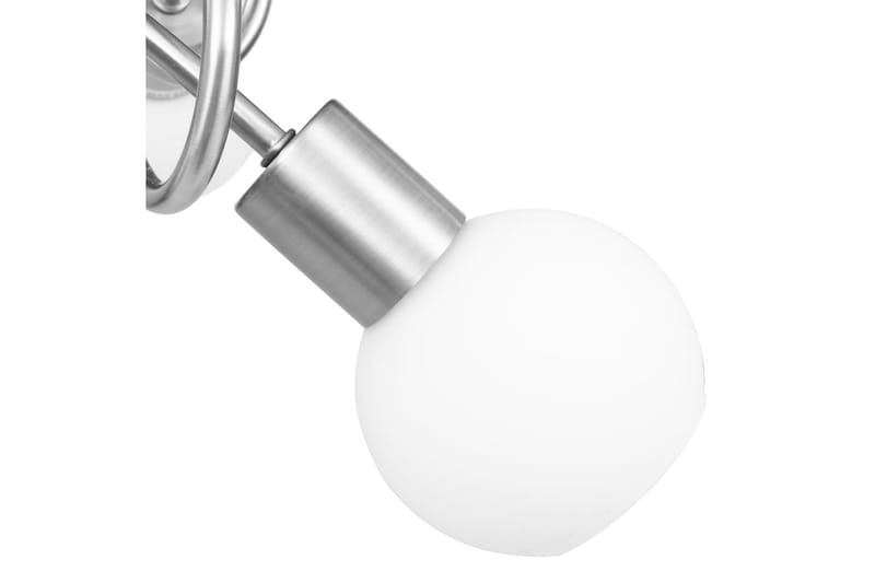 Taklampa med keramikskärmar för 3 E14-lampor vit klot - Vit - Belysning & el - Inomhusbelysning & lampor - Fönsterlampa - Fönsterlampa hängande